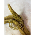 Gold rice bead stretch bracelet set