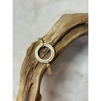 Hammered Gold/Silver circle bracelet