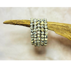 Dalmatian print stretch bracelet set