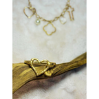 Hammered Gold heart bracelet