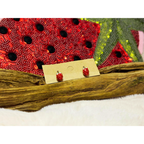 Very small strawberry stud earrings