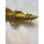 Gold rice bead stretch bracelet set