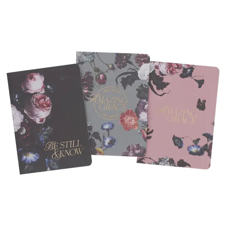 Be still and know/Amazing Grace Notebook Set (3)