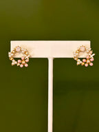 Blush Blossom Wreath Earrings