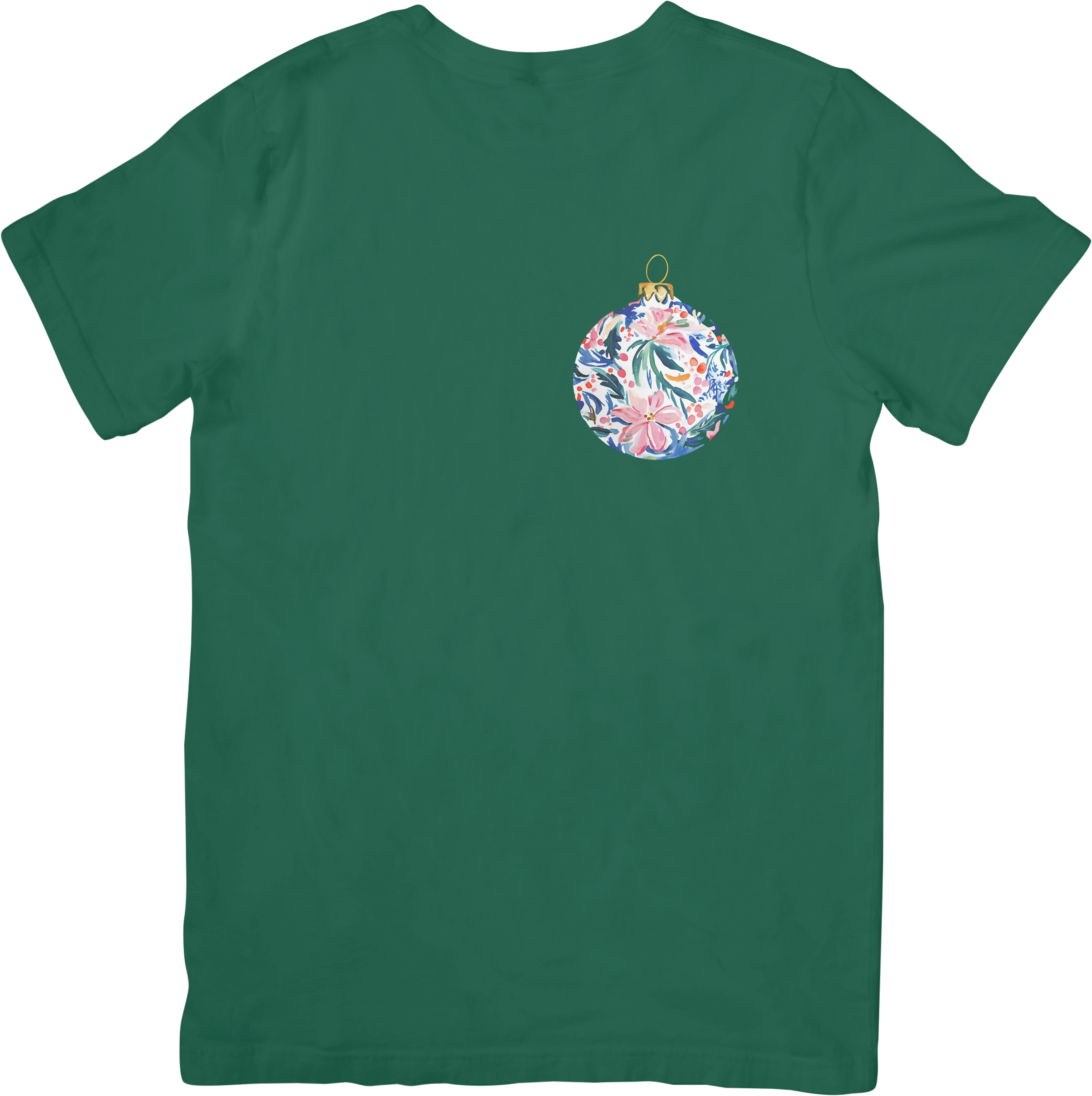 Beachy Christmas Ornament with Pink, Green and Blue