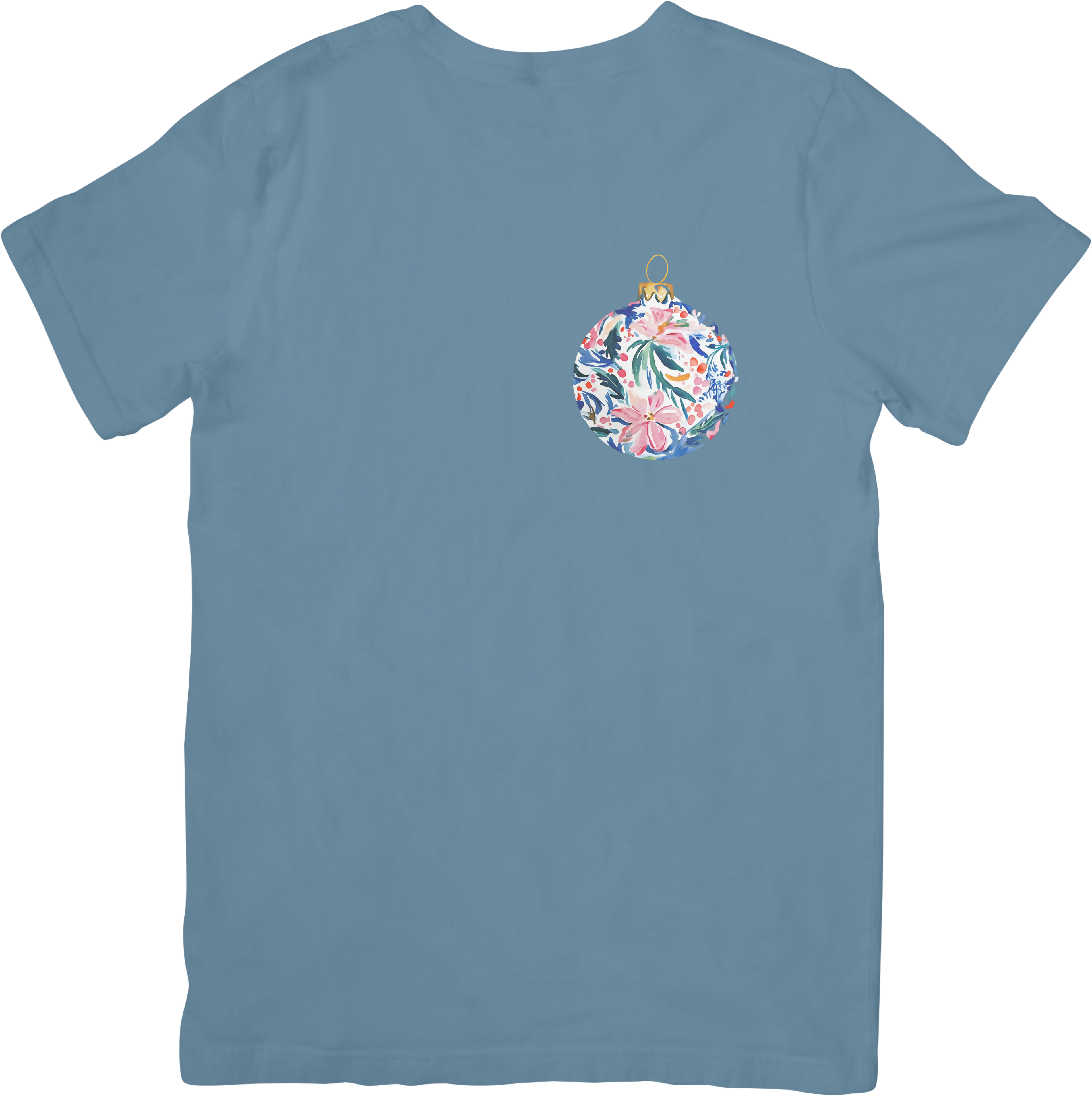 Beachy Christmas Ornament with Pink, Green and Blue