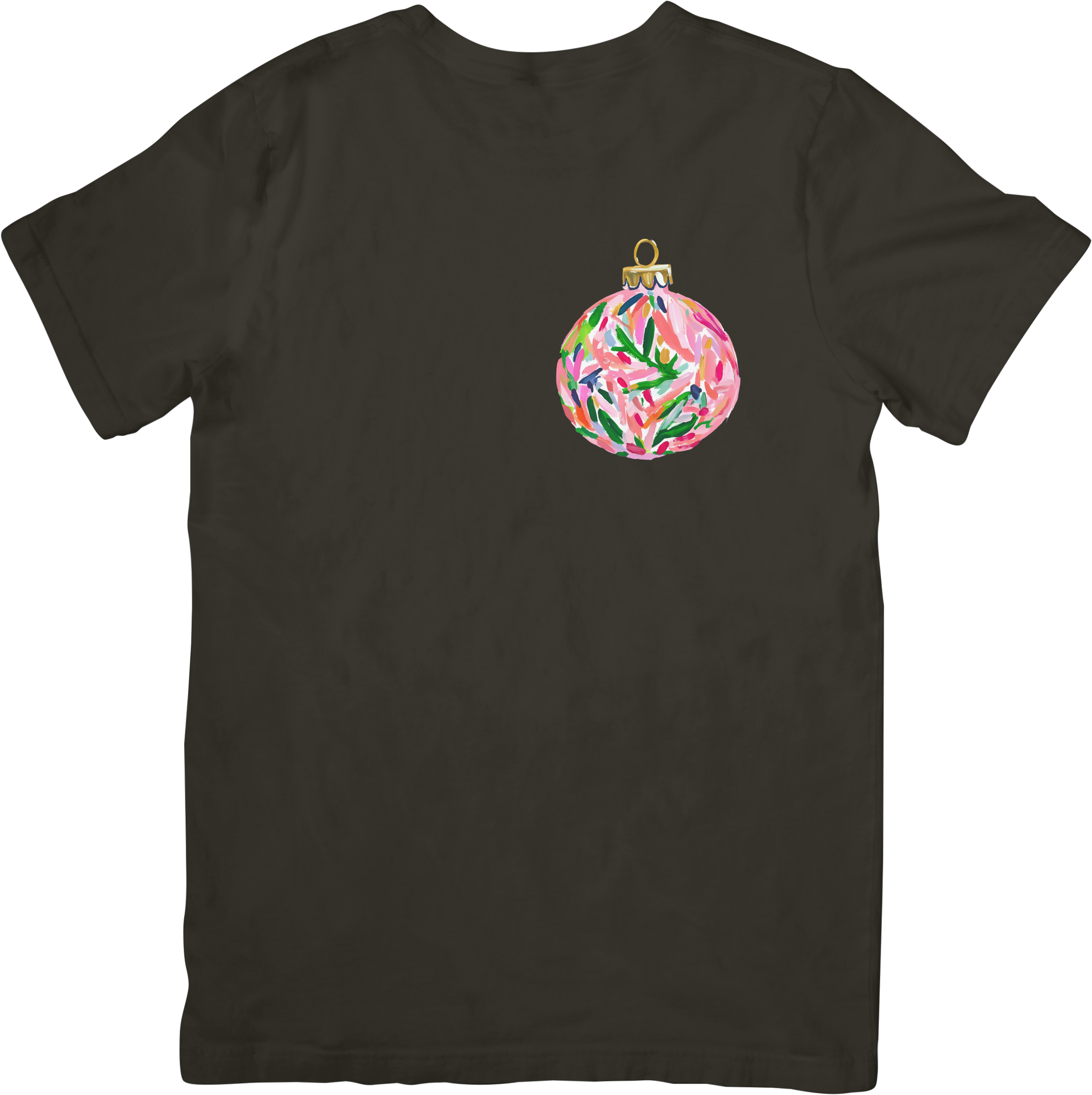 Beachy Christmas Ornament with Pink and Green