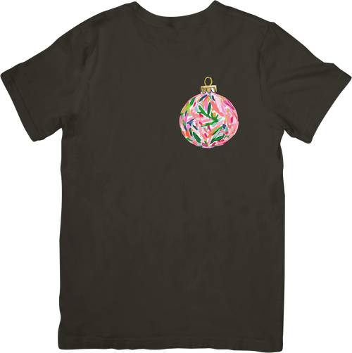 Beachy Christmas Ornament with Pink and Green