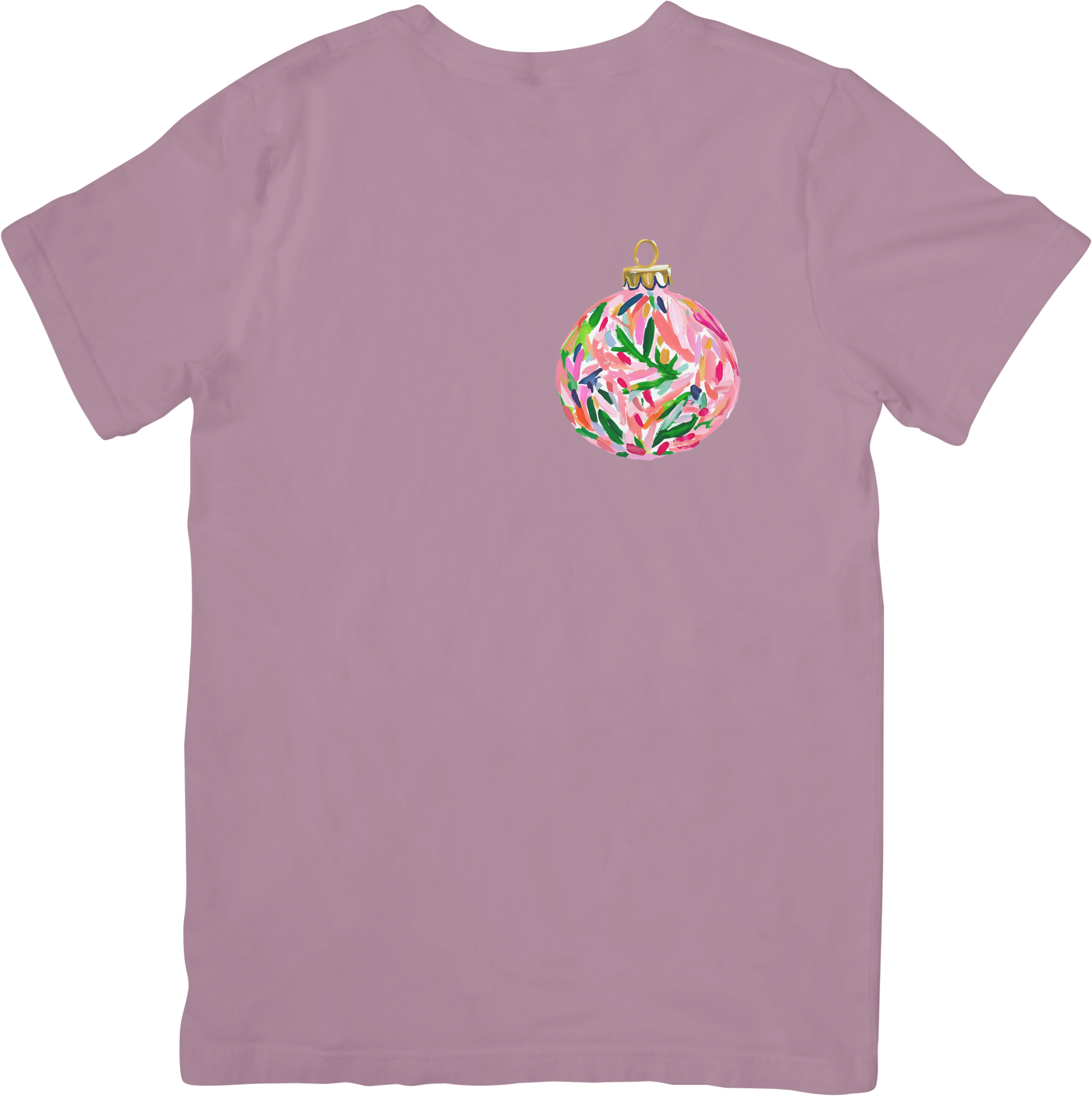 Beachy Christmas Ornament with Pink and Green