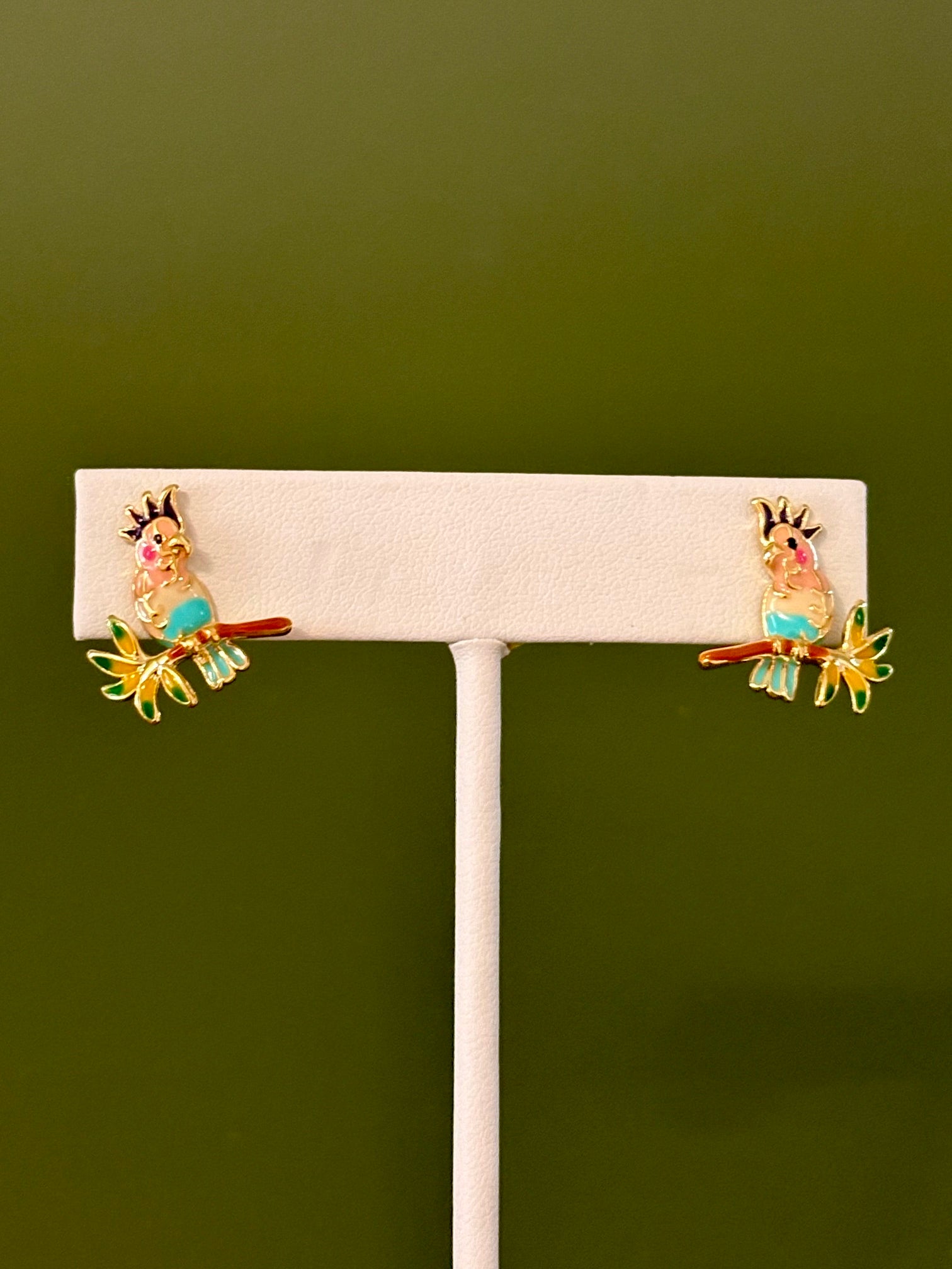 Cockatoo Perch Earrings