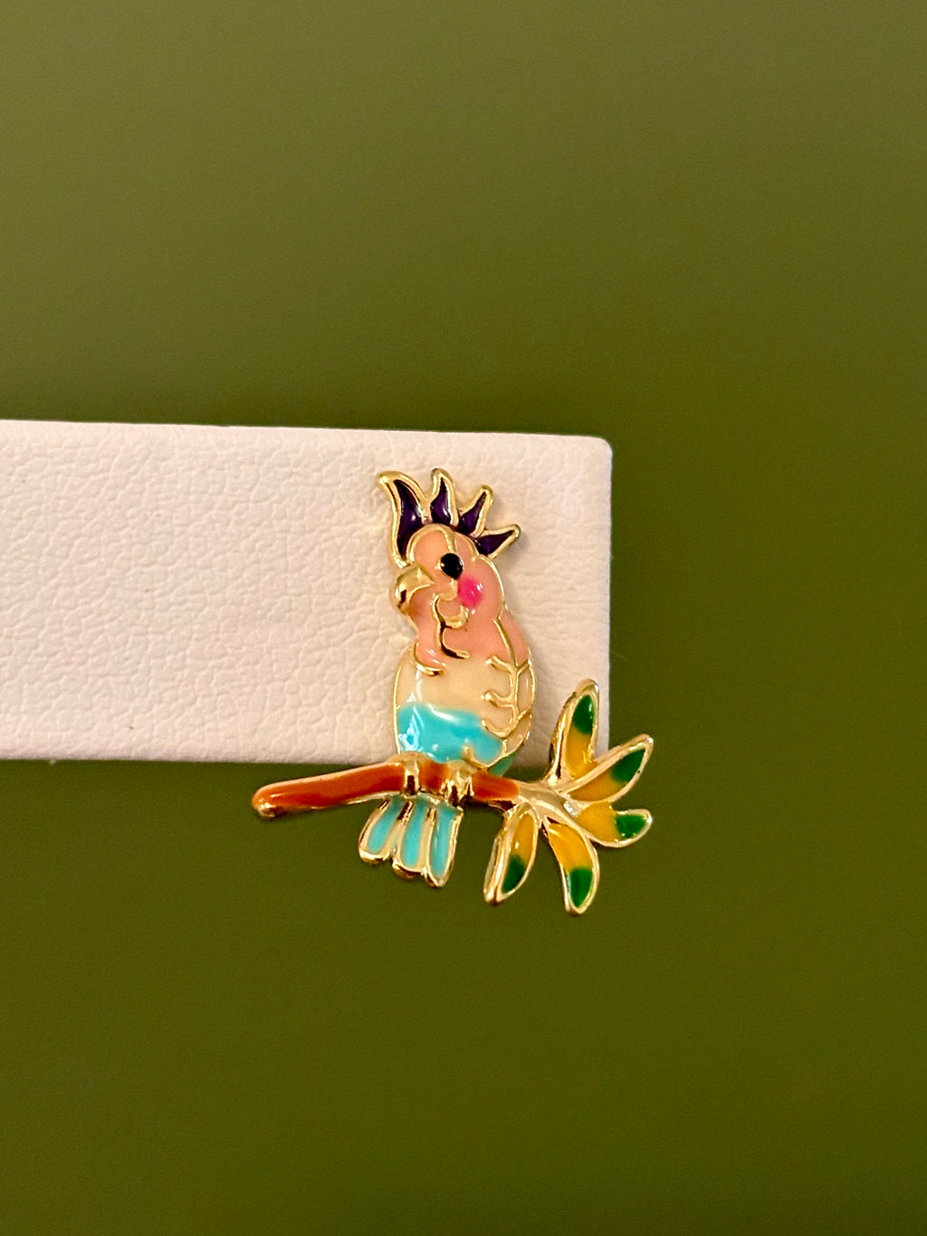 Cockatoo Perch Earrings