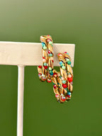 Fiesta Twist Hoop Earrings