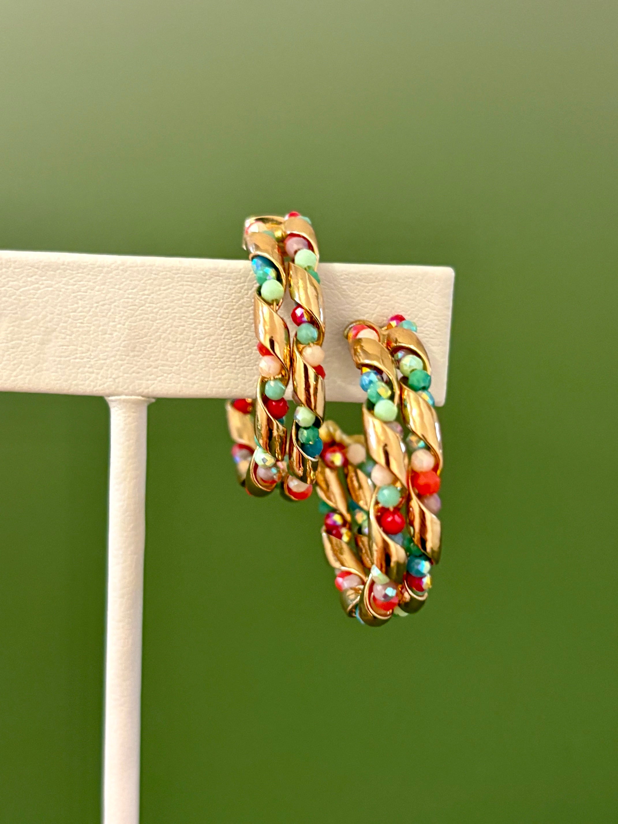 Fiesta Twist Hoop Earrings