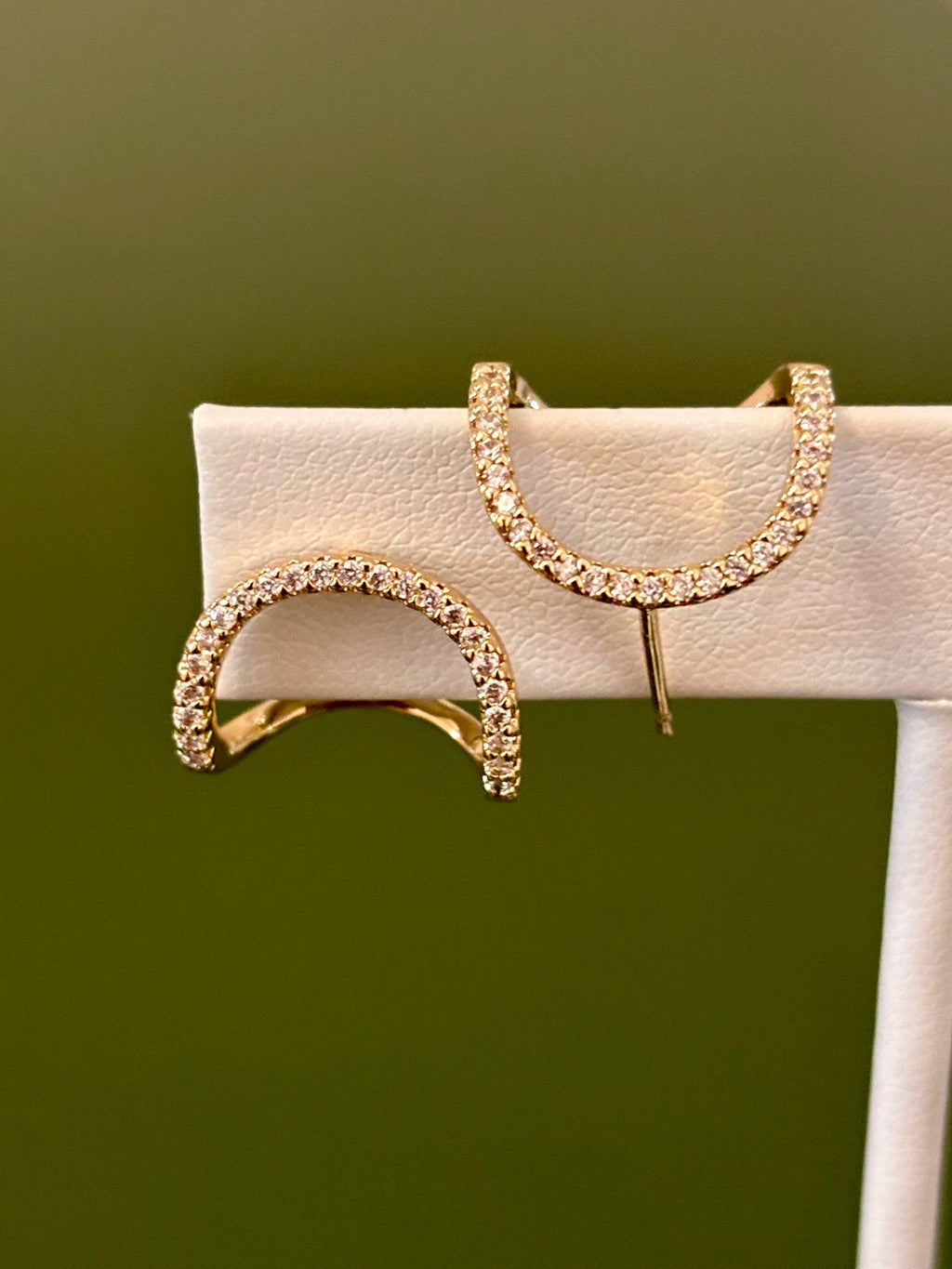 Half Moon Glam Earrings