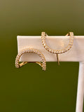 Half Moon Glam Earrings