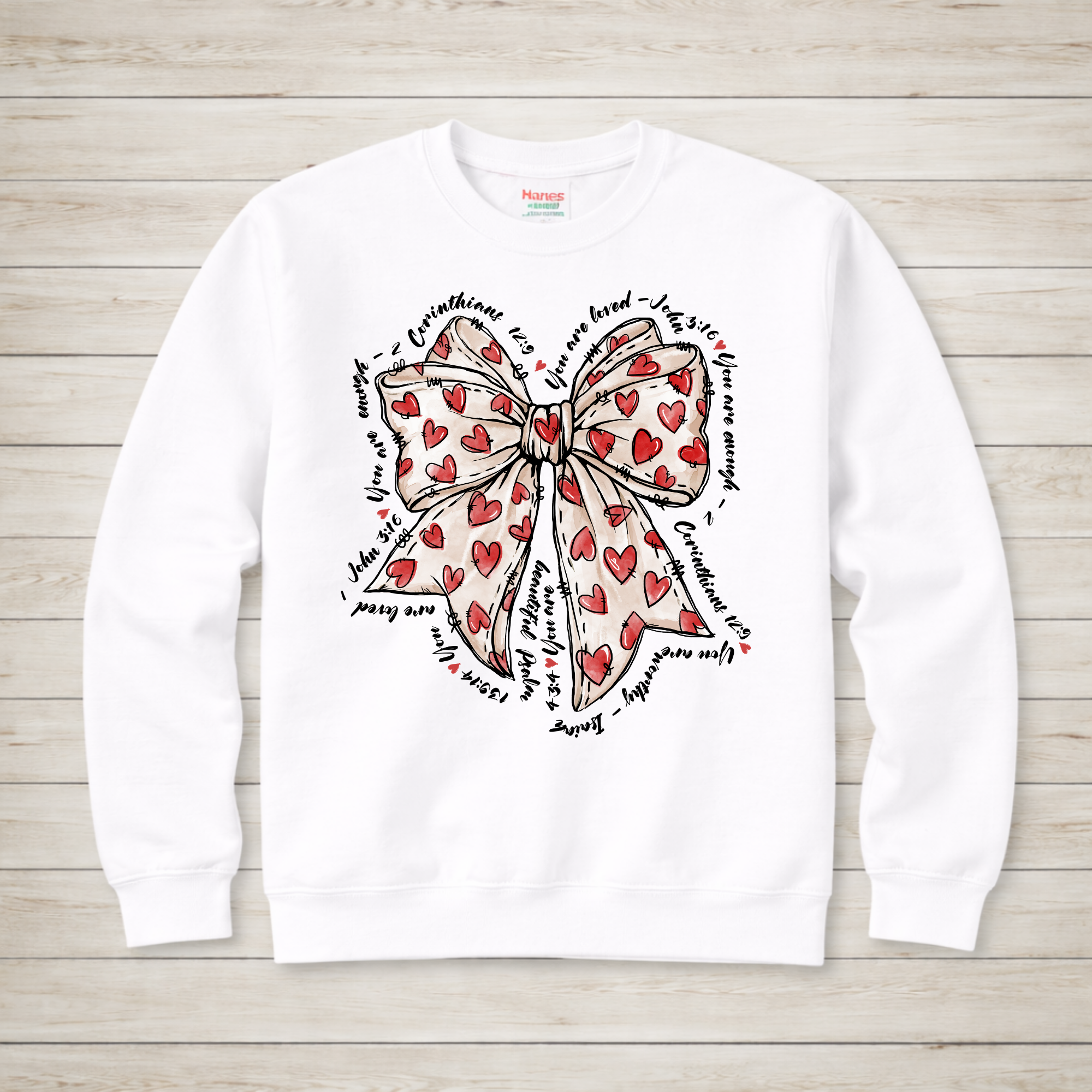 Heart Bow with Verses