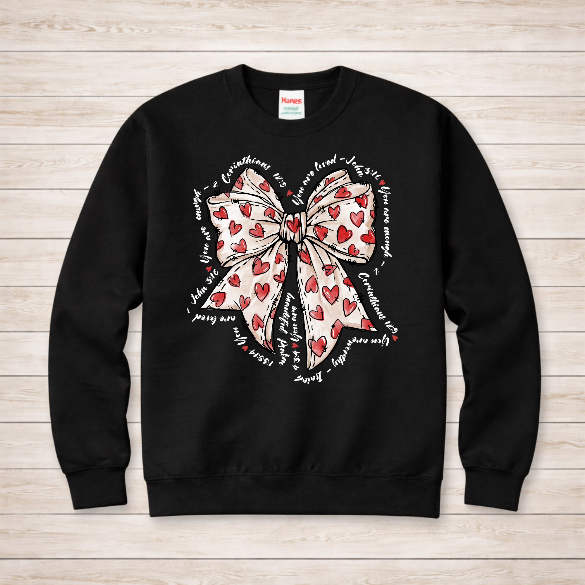 Heart Bow with Verses