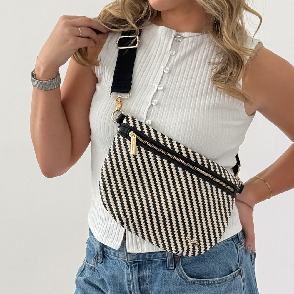 Diagonal Woven Westlyn Bum Bag
