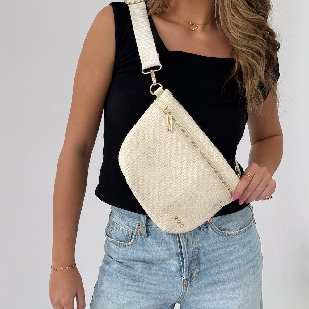 Diagonal Woven Westlyn Bum Bag