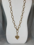 28 inch chain with heart pendant
