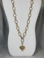 28 inch chain with heart pendant