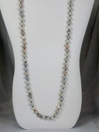 Amazonite Semi Precious Stone Necklace with Matching Stretch Bracelet Set