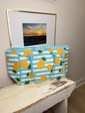 Pineapple Blue and White Striped Tote