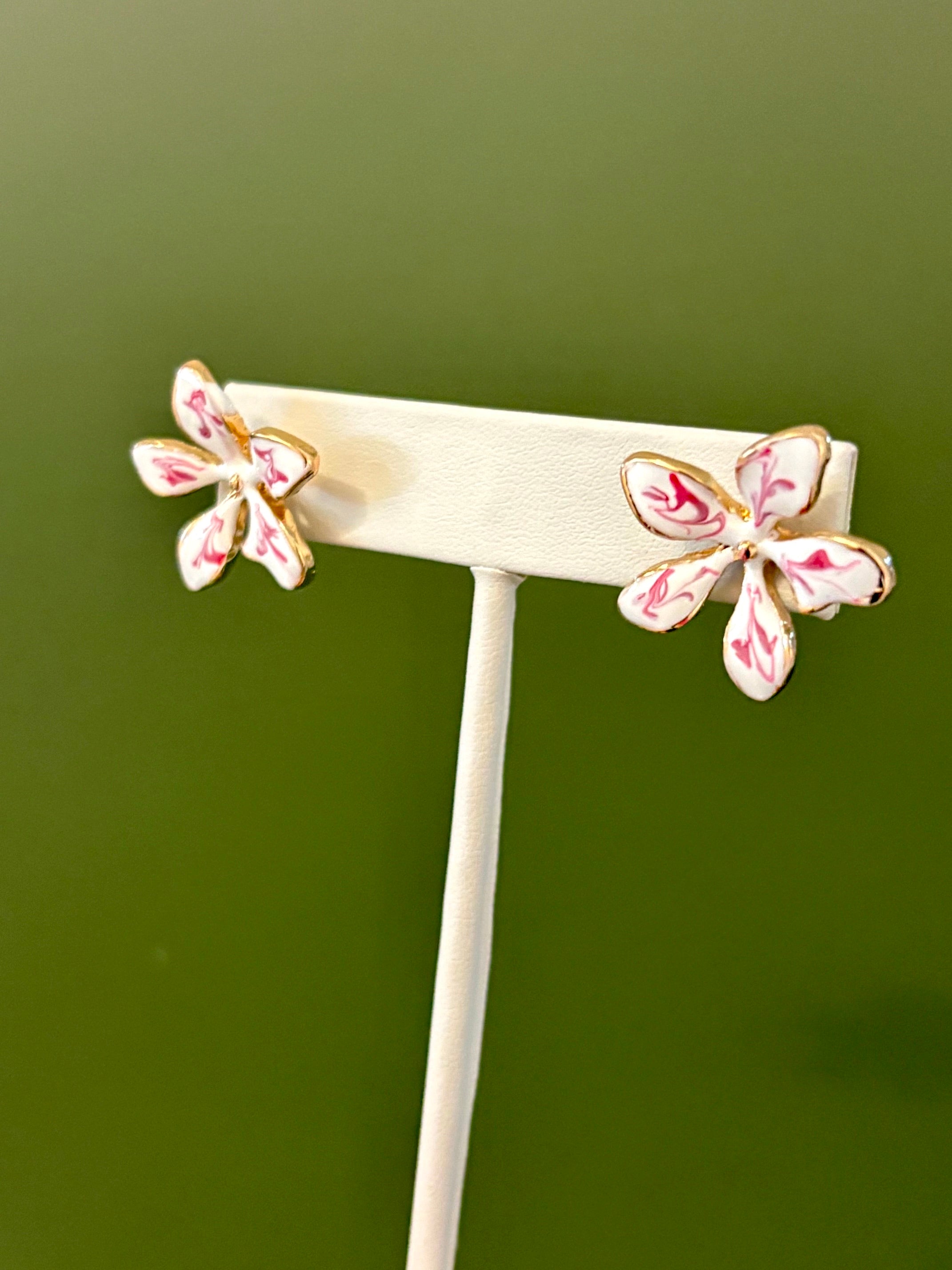 Pink Petal Bloom Earrings