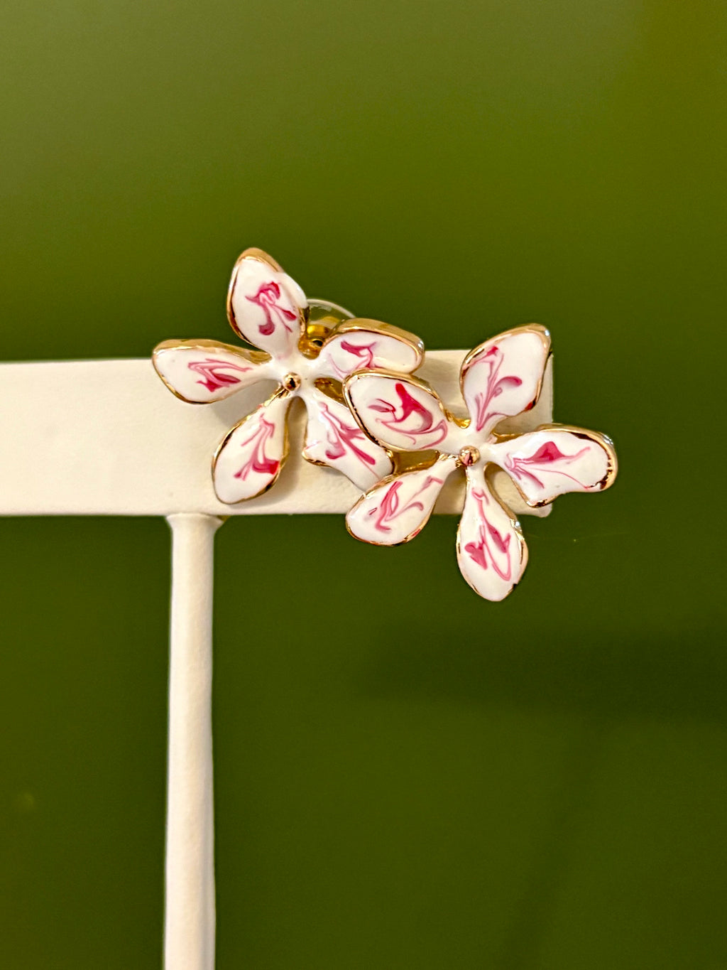 Pink Petal Bloom Earrings