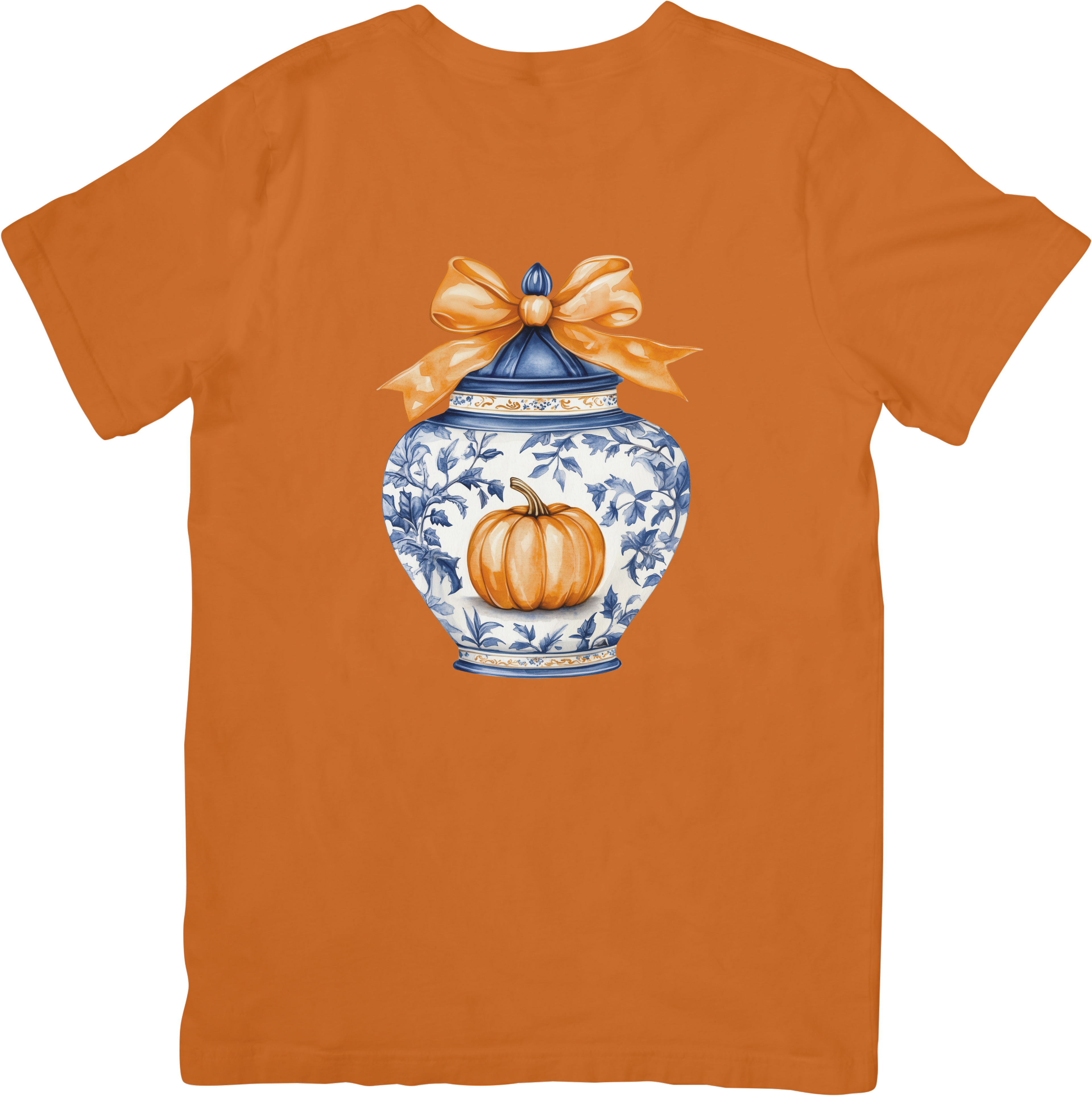 Preppy Fall Ginger Jar