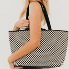 Woven Tiffany Organizer Tote Bag