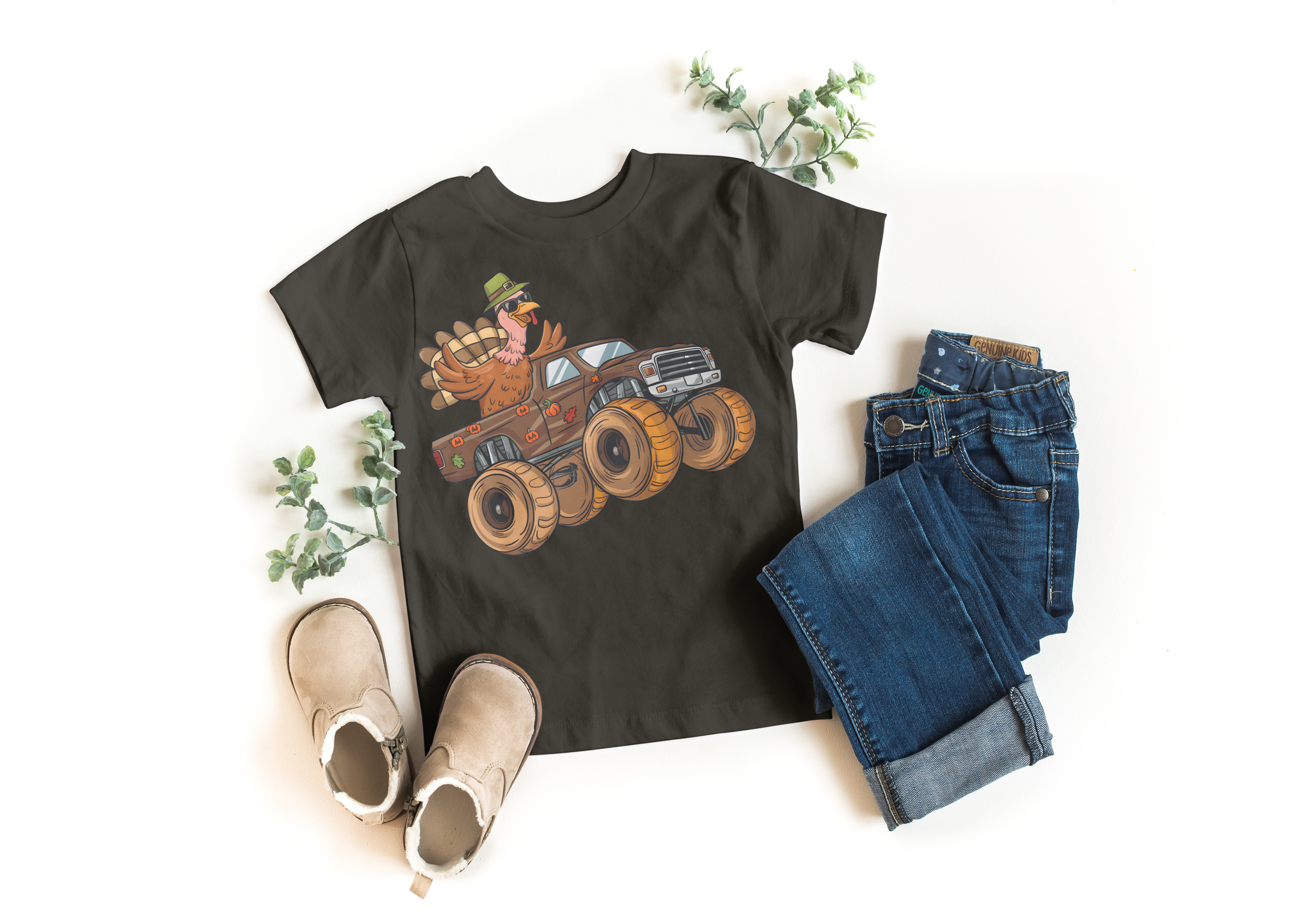 Turkey driving a Monster Truck