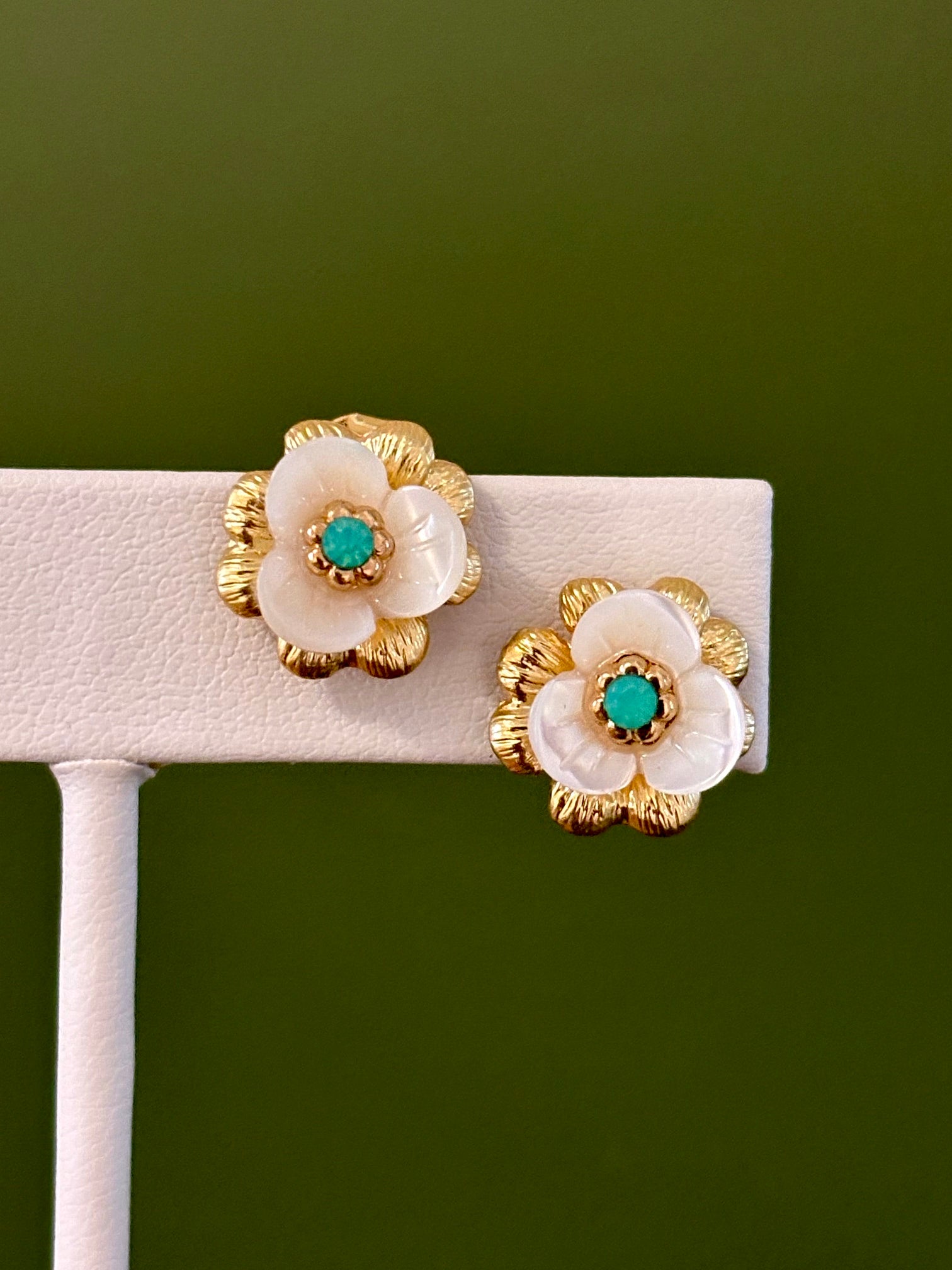 Turquoise Blossom Earrings