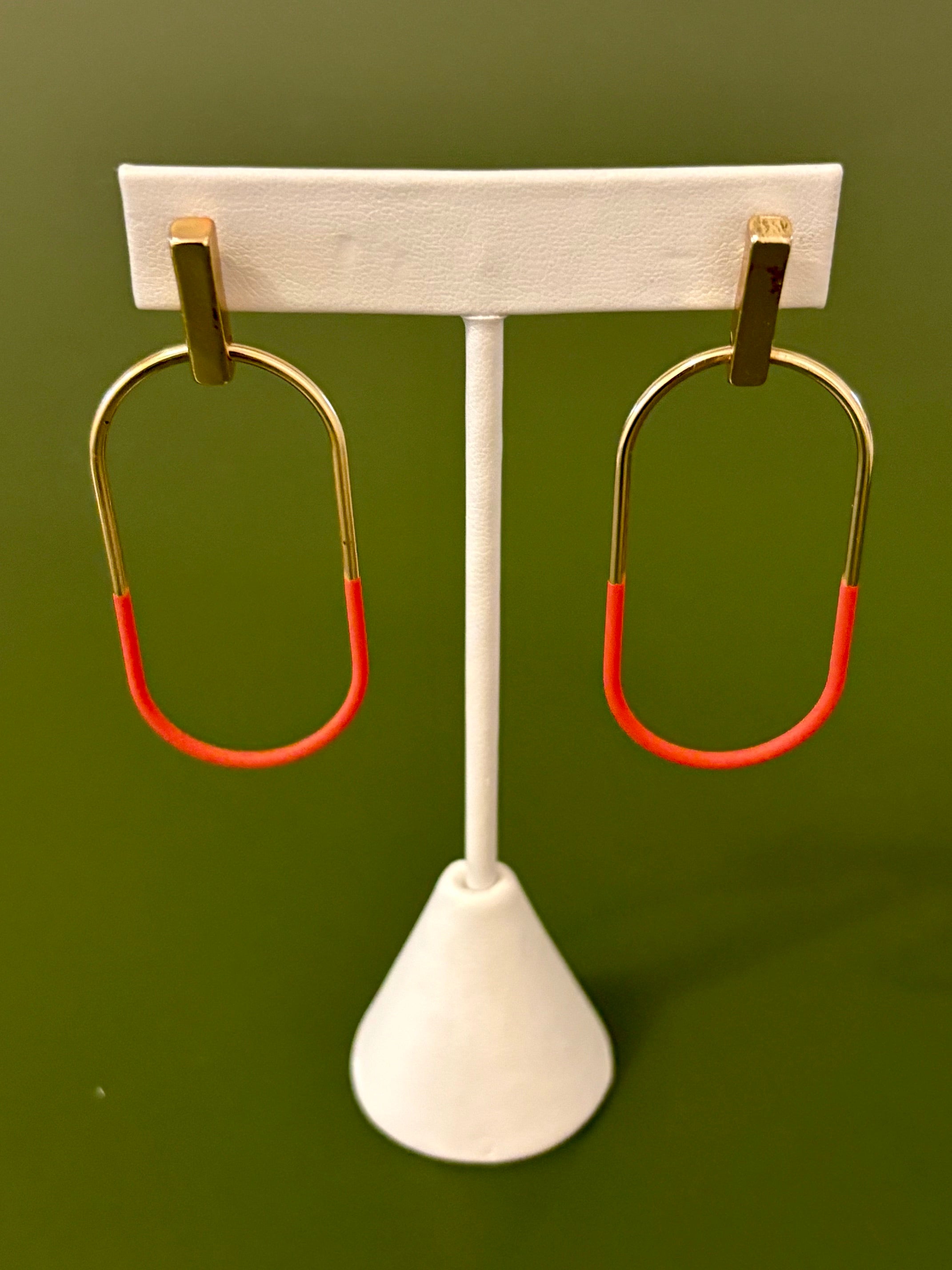 Uptown Oval Dipped Dangle earrings