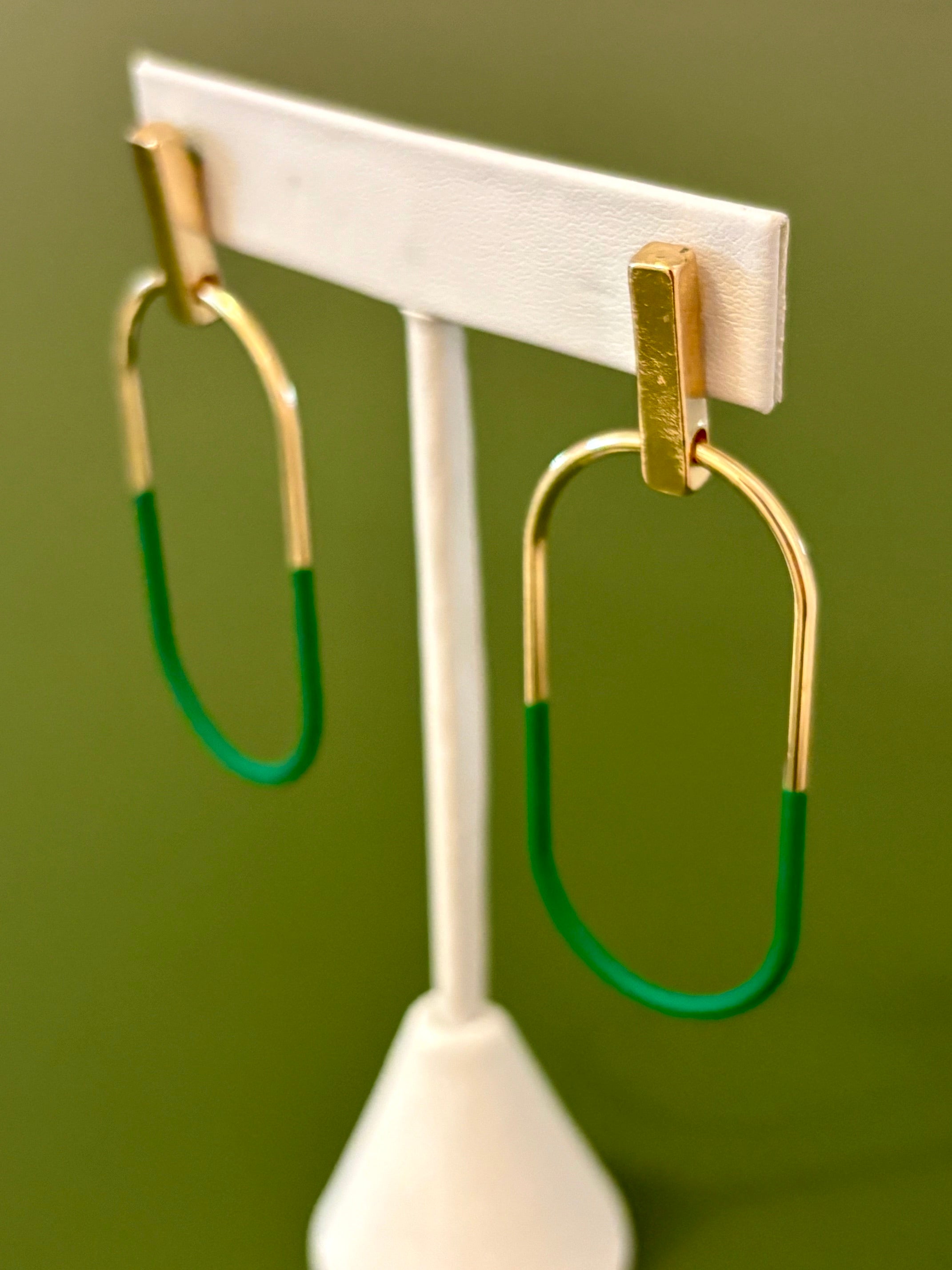 Uptown Oval Dipped Dangle earrings