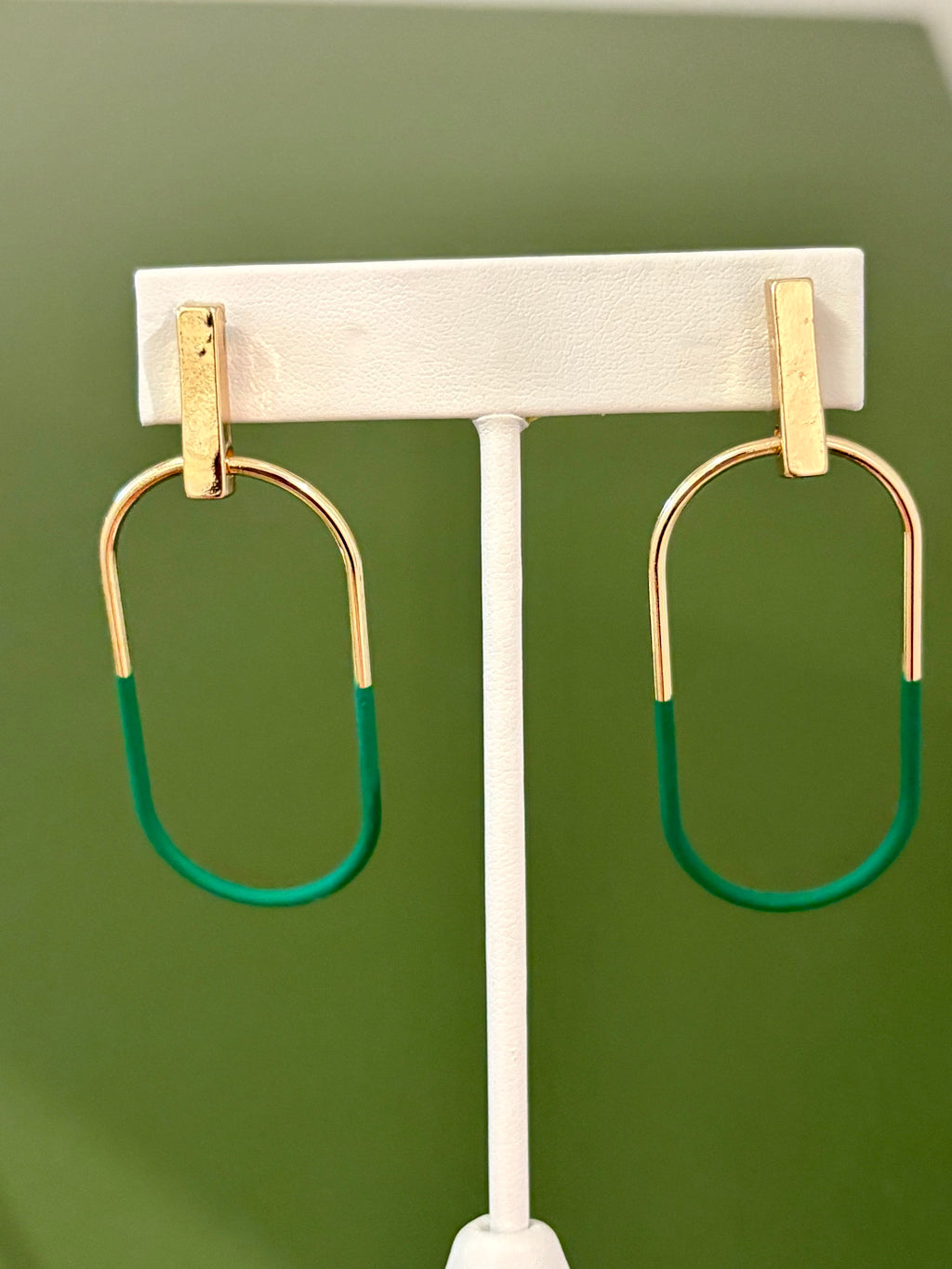 Uptown Oval Dipped Dangle earrings