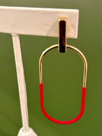 Uptown Oval Dipped Dangle earrings