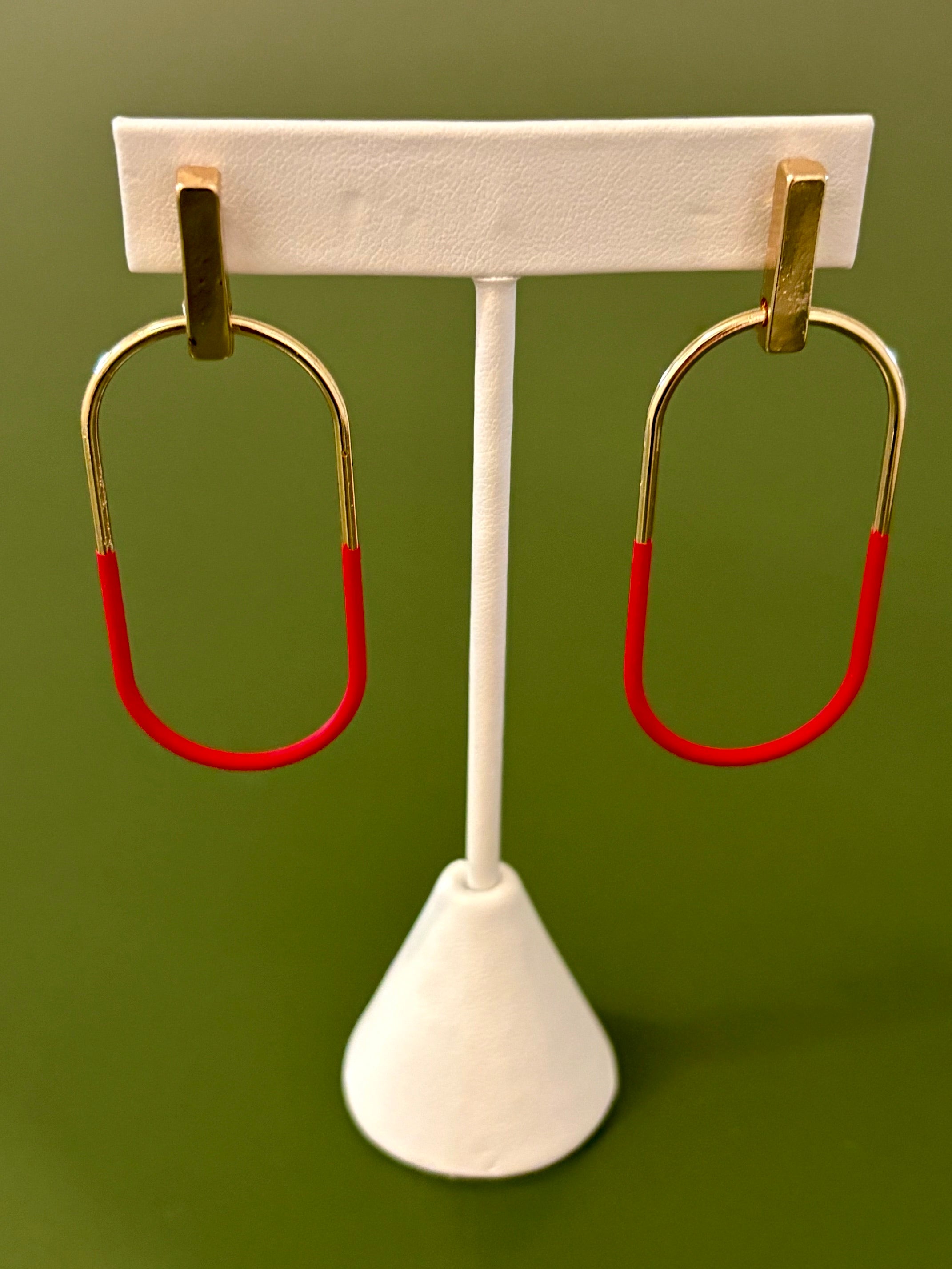 Uptown Oval Dipped Dangle earrings