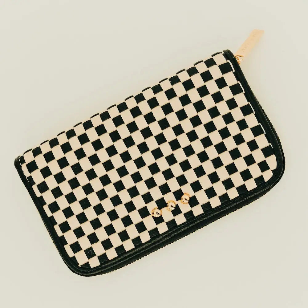Lenni Large Zip Woven Wallet