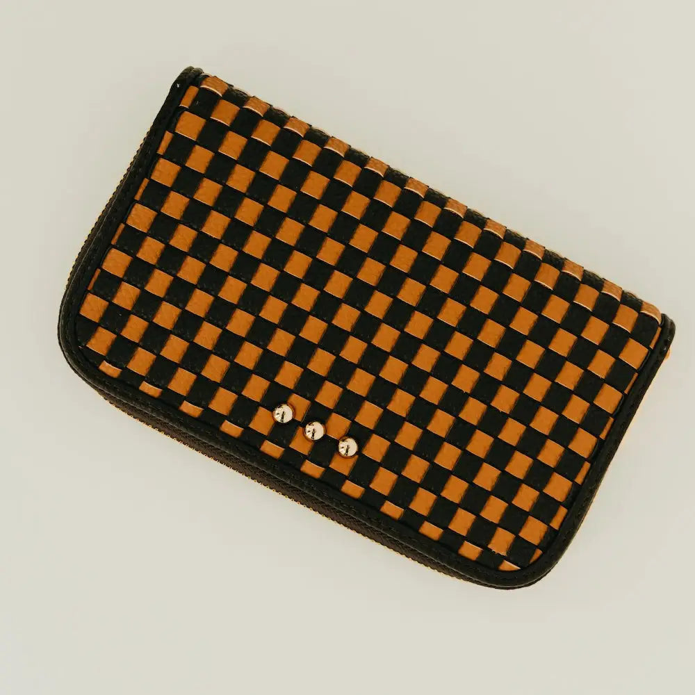 Lenni Large Zip Woven Wallet