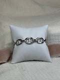 Anchor Link Silver Cuff Bracelet