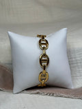 Anchor Link Gold Cuff Bracelet