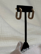 Gold Partial Link (C shape) Earrings