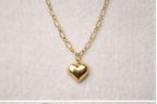 28 inch chain with heart pendant