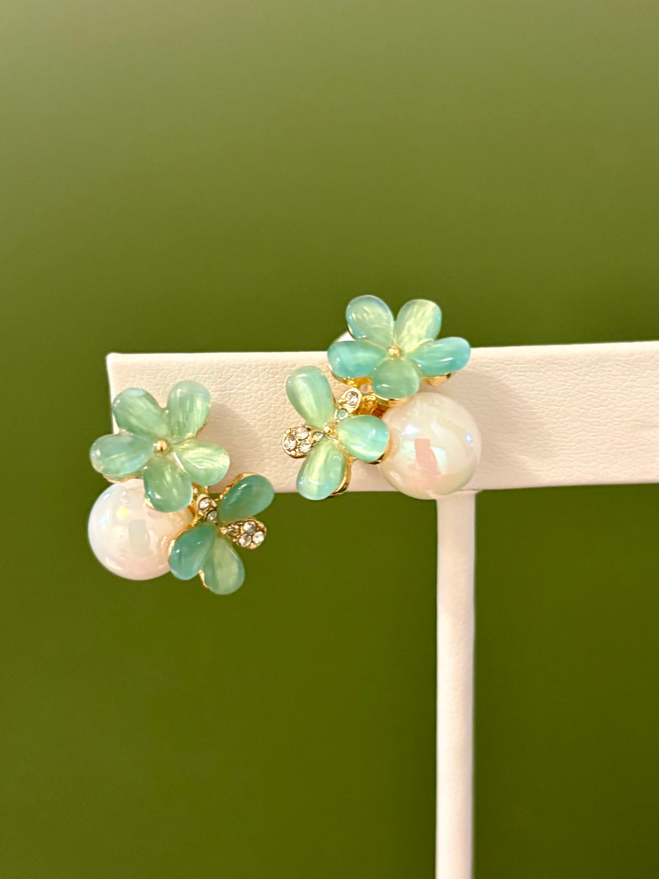 Seaglass Blossom Earrings