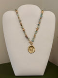 Sunny Flower Medallion Necklace