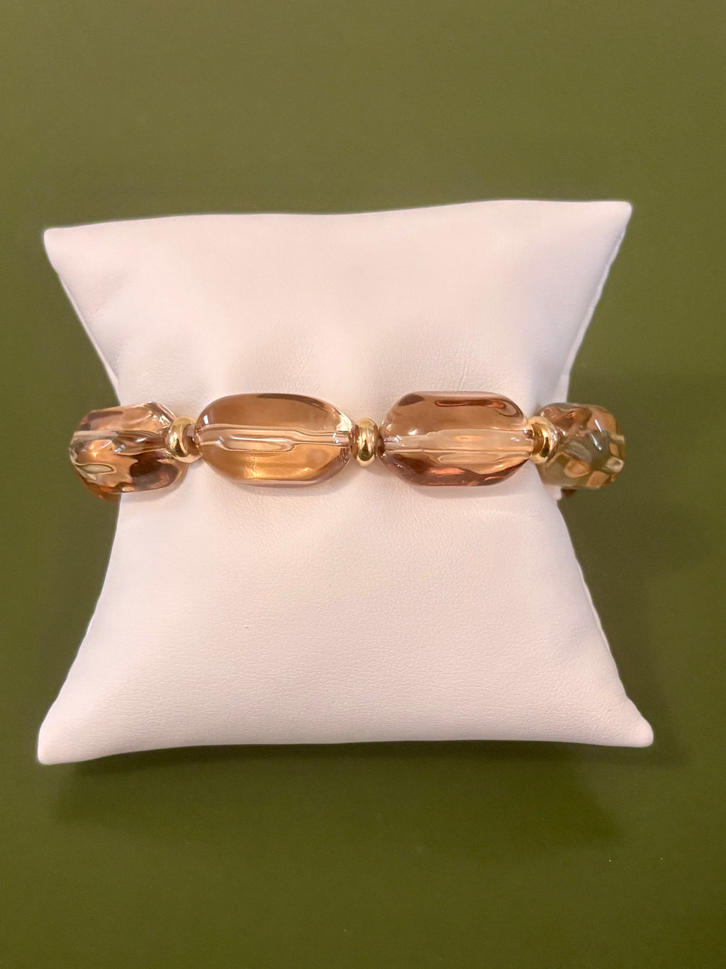 Apricot Glow Stretch Bracelet