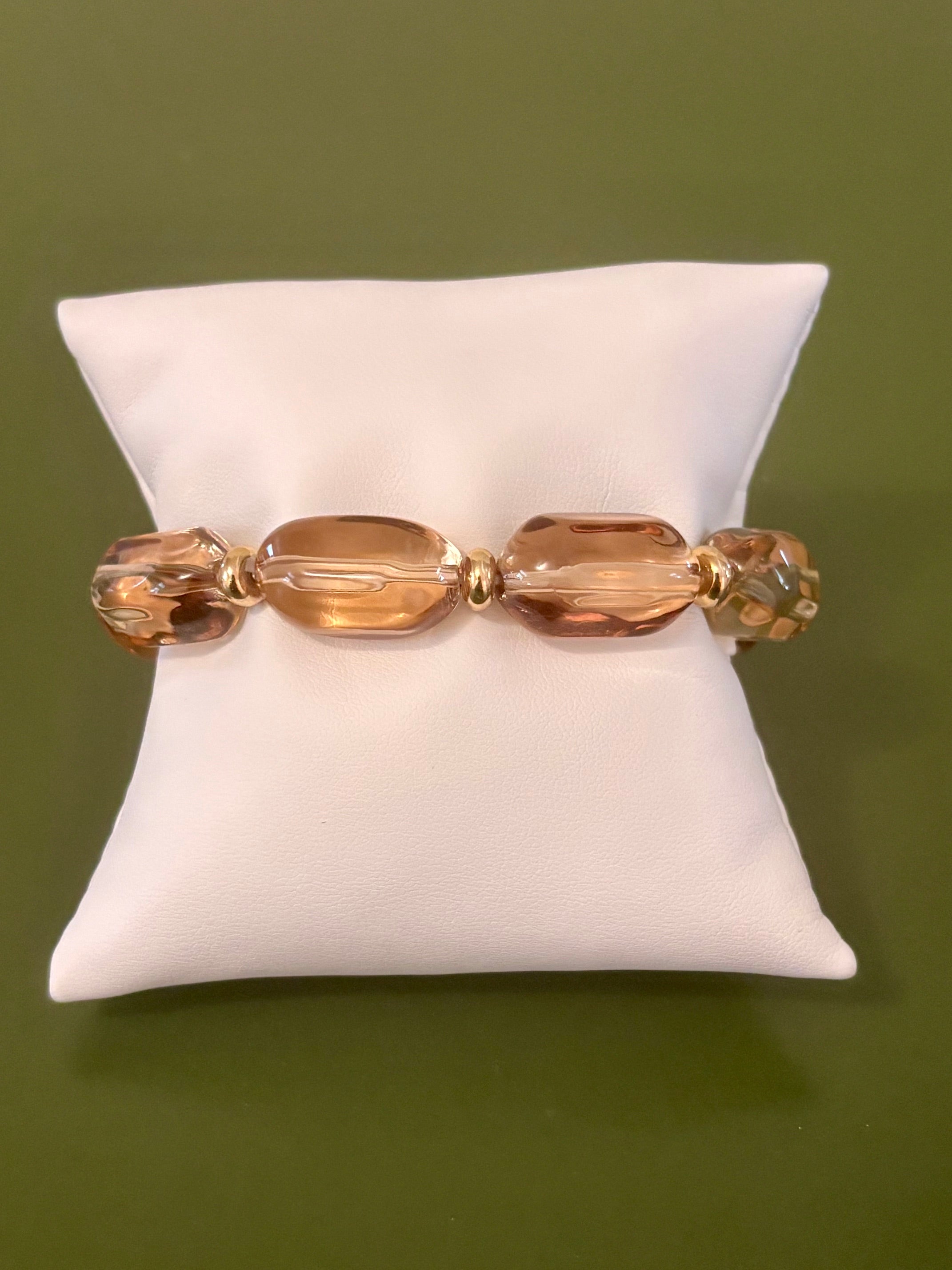 Apricot Glow Stretch Bracelet