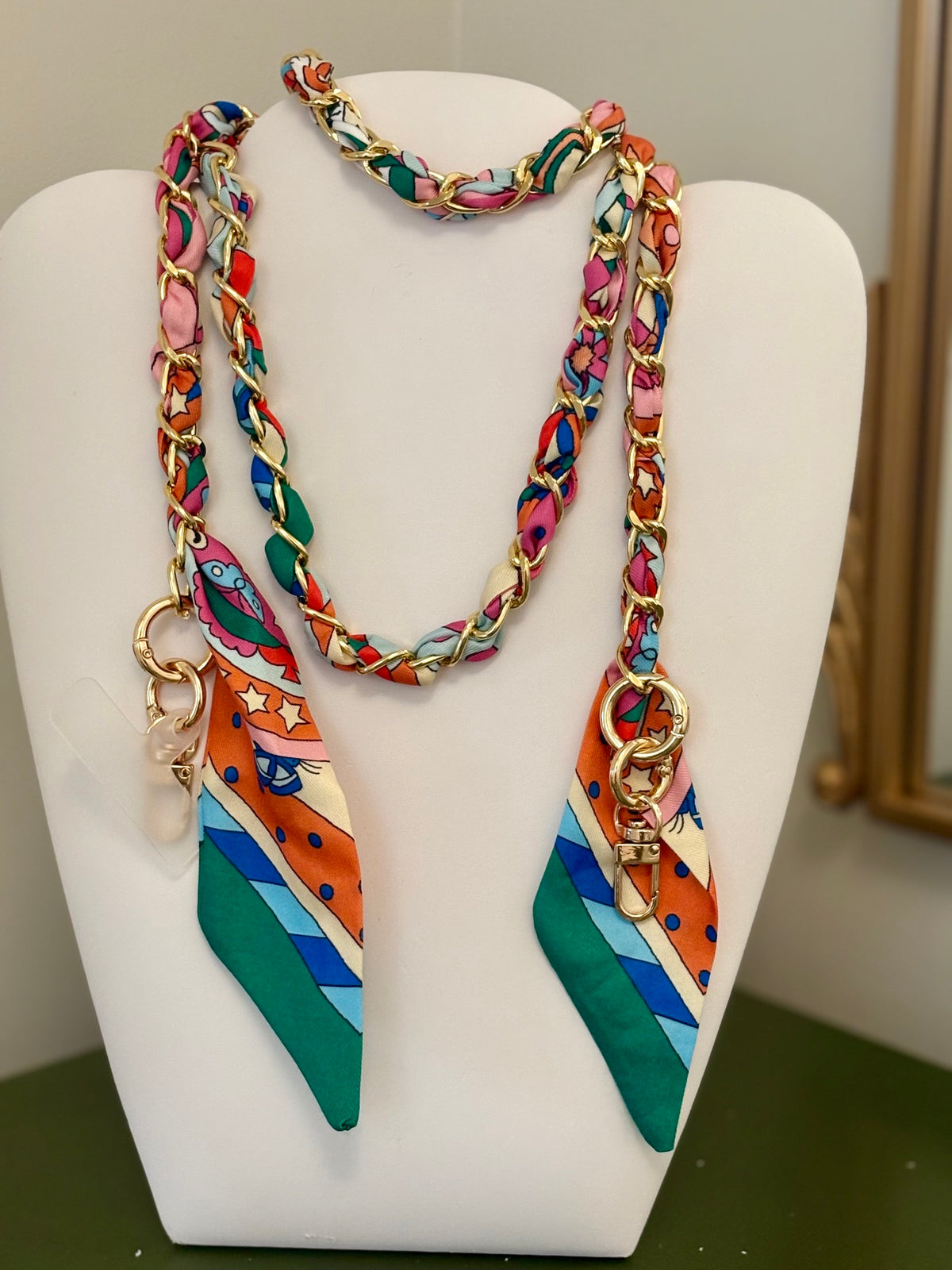 Crossbody Phone Holder with Scarf
