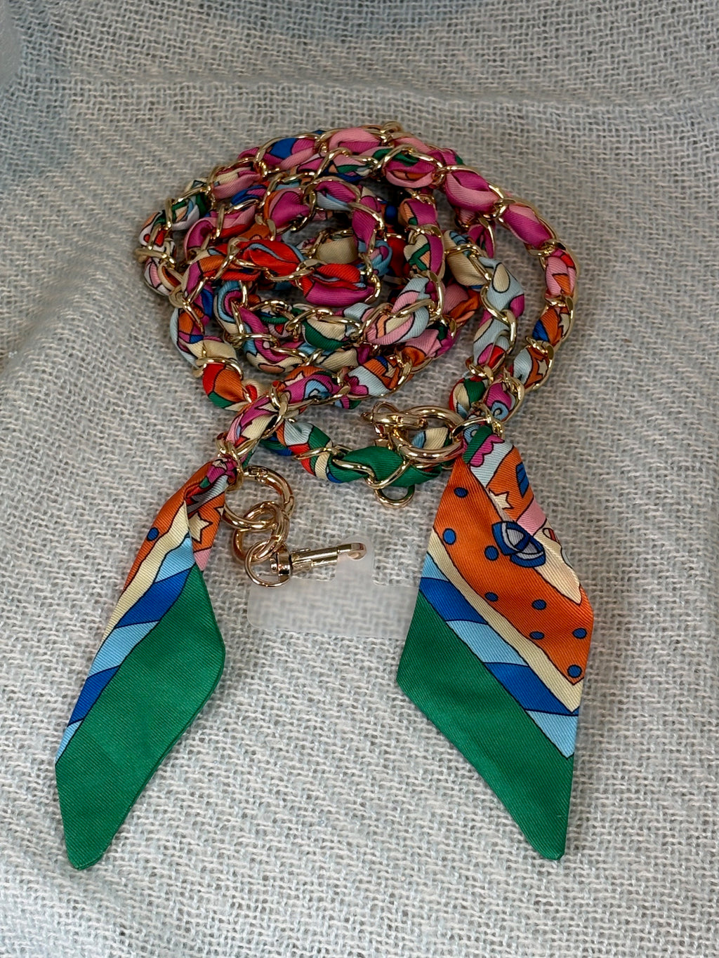 Crossbody Phone Holder with Scarf